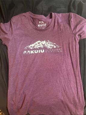 KUIU  Heather Purple Mountain Logo Tee